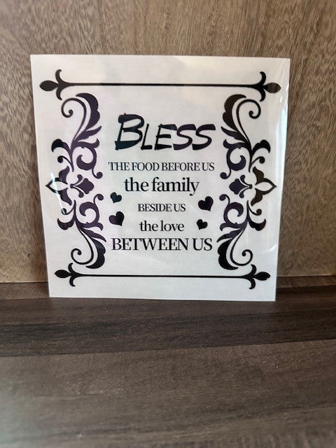 Bless the Family Decal