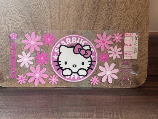 Hello Kitty Starbucks Decal