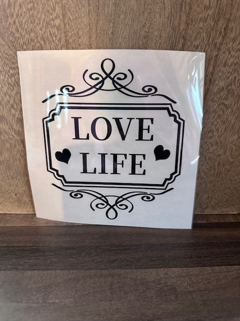 Love, Life Decal