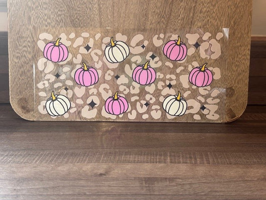 Pink n White Pumpkin Decal